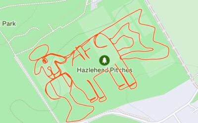 Dons mad runner celebrates cup win with fitness app sheep design
